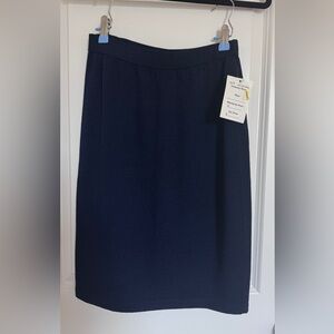 St John navy blue skirt